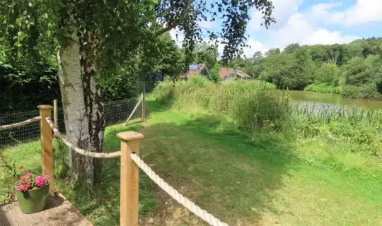 Terrace with lake view
