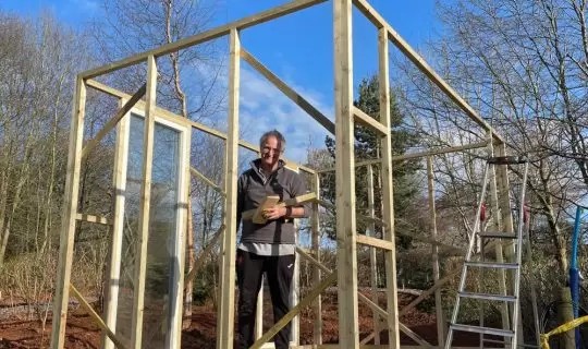 Little Grebe frame goes up.