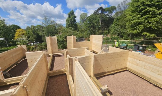 Almost up to first floor