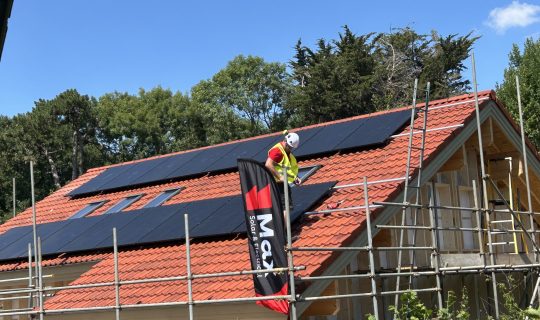 Solar panel installation